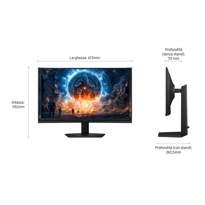 Samsung G60F computer monitor 68.6 cm (27 ) 2560 x 1440 pixels Quad HD LCD Black