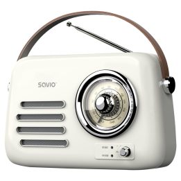 SAVIO RS-02 Portable Radio white