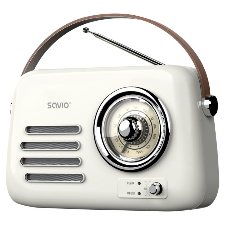 SAVIO RS-02 Portable Radio white