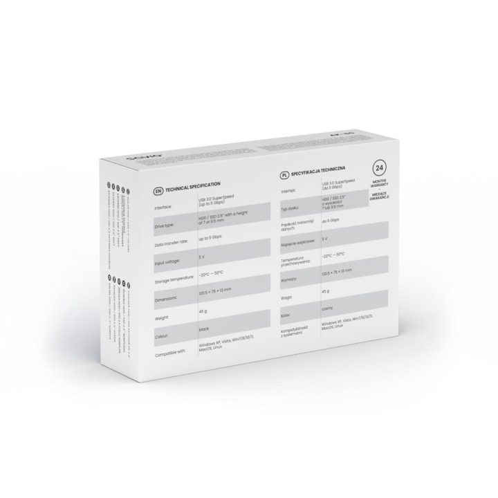 Savio 2.5 External HDD/SDD enclosure USB 3.0 AK-65