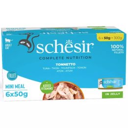 SCHESIR Tuna in jelly - wet cat food - 6x50g