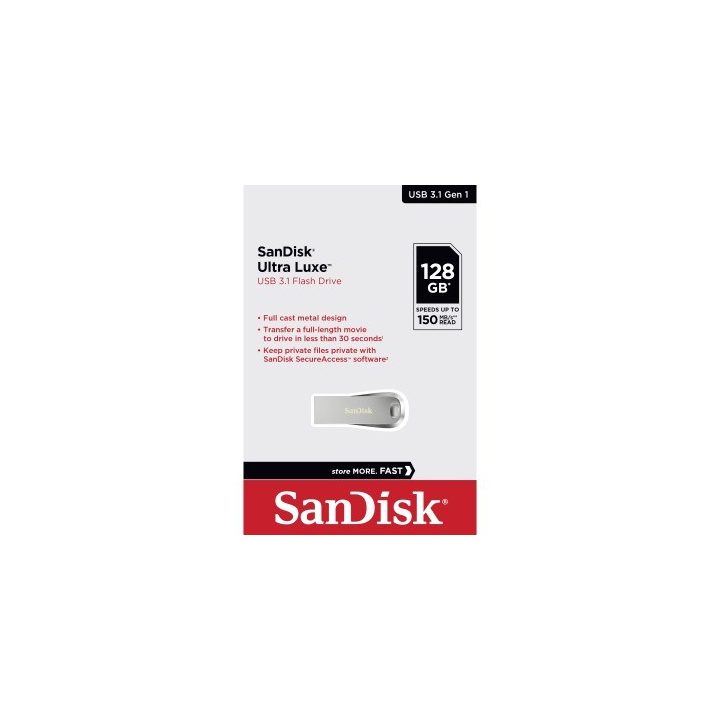 SanDisk 00183581 USB flash drive 128 GB USB Type-A 3.2 Gen 1 (3.1 Gen 1) Silver