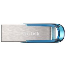 SanDisk Ultra Flair USB flash drive 128 GB USB Type-A 3.2 Gen 1 (3.1 Gen 1) Blue Silver