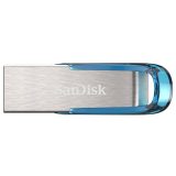 SanDisk Ultra Flair USB flash drive 128 GB USB Type-A 3.2 Gen 1 (3.1 Gen 1) Blue Silver