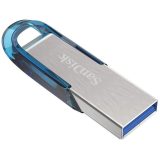 SanDisk Ultra Flair USB flash drive 128 GB USB Type-A 3.2 Gen 1 (3.1 Gen 1) Blue Silver