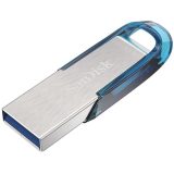 SanDisk Ultra Flair USB flash drive 128 GB USB Type-A 3.2 Gen 1 (3.1 Gen 1) Blue Silver