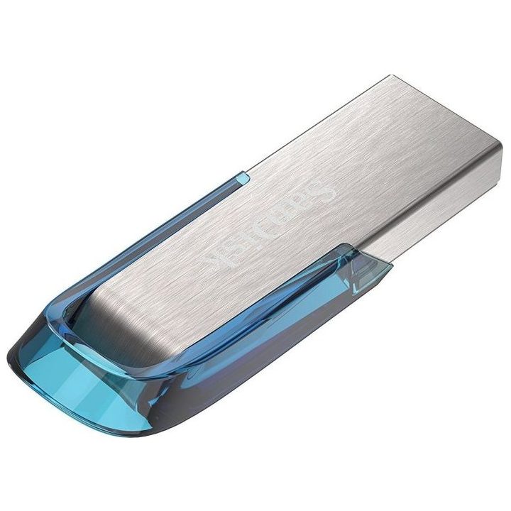SanDisk Ultra Flair USB flash drive 128 GB USB Type-A 3.2 Gen 1 (3.1 Gen 1) Blue Silver