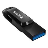 SanDisk Ultra Dual Drive USB flash drive 128 GB USB Type-A / USB Type-C 3.2 Gen 1 (3.1 Gen 1) Black Silver