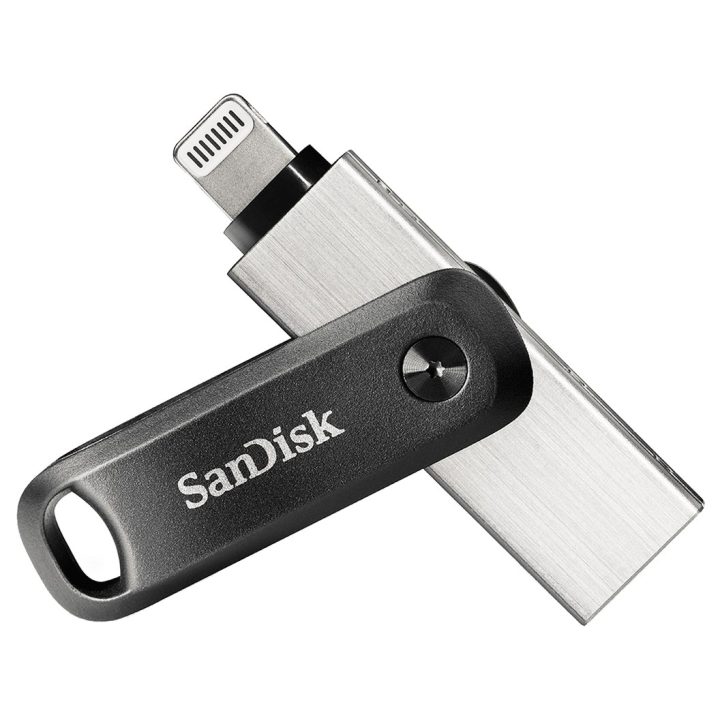 SanDisk iXpand USB flash drive 64 GB USB Type-A / Lightning 3.2 Gen 2 (3.1 Gen 2) Black Silver