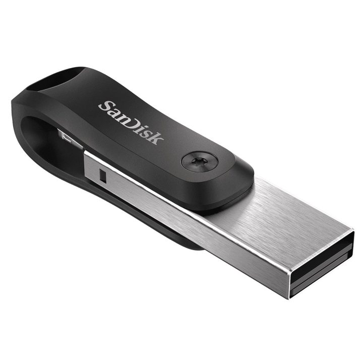 SanDisk iXpand USB flash drive 64 GB USB Type-A / Lightning 3.2 Gen 2 (3.1 Gen 2) Black Silver