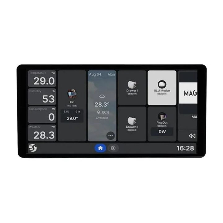 Shelly Display X2i 6.95 Wi-Fi Bluetooth Smart Home Control Panel Silver