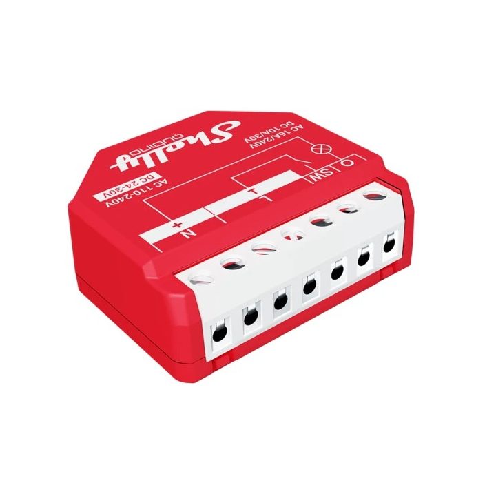 Shelly Qubino Wawe 1PM Smart switch Red