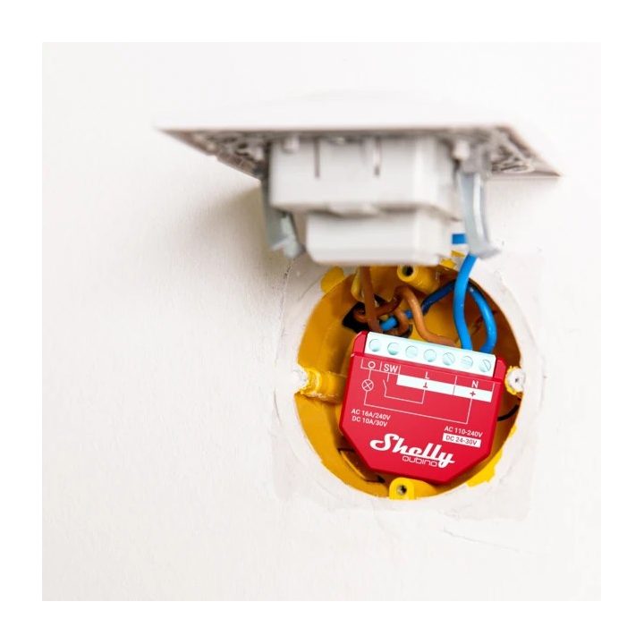 Shelly Qubino Wawe 1PM Smart switch Red