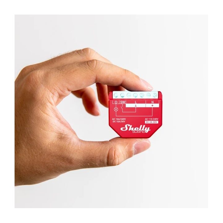Shelly Qubino Wawe 1PM Smart switch Red