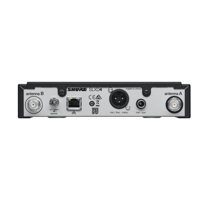 Shure SLXD4E-G59 wireless microphone receiver Desktop