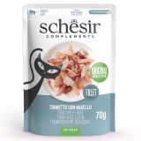SCHESIR Tuna with hake in jelly - wet cat food - 70g