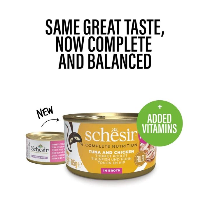 SCHESIR in cooking water Tuna with chicken and rice - wet cat food - 85 g