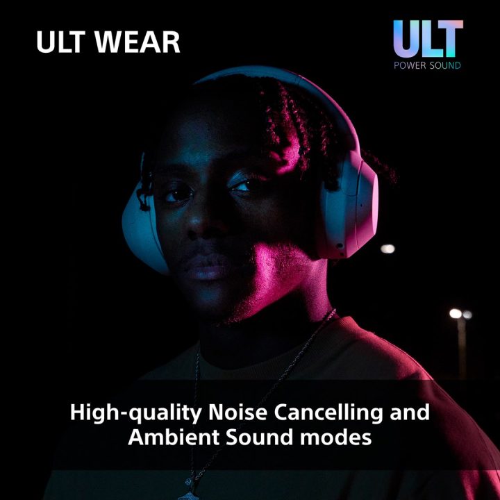 Sony ULT WEAR - Wireless Bluetooth Headphones with ULT POWER SOUND Ultimate Deep Bass Noise Cancelling Clear Call Quality Up to