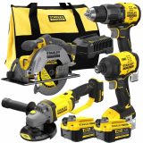 STANLEY 18V Power Tool Set 4-Piece SFMCK459M2S