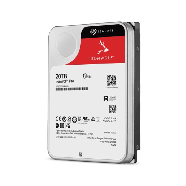 Seagate IronWolf Pro ST20000NT001 internal hard drive 20 TB 7200 RPM 256 MB 3.5