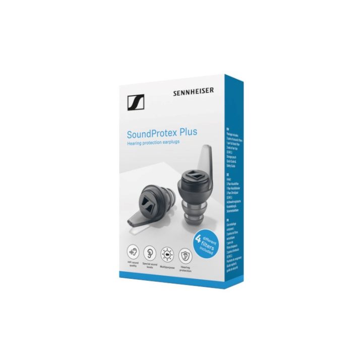 Sennheiser SoundProtex Plus - Protective earplugs with 5 types of acoustic filters