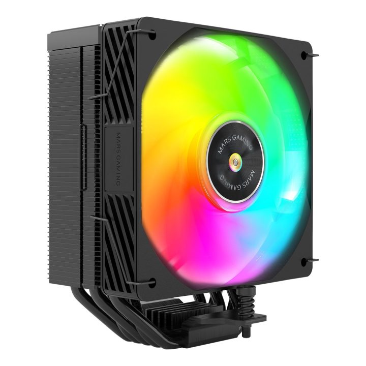 Mars Gaming MCPUX5ARGB computer cooling system Processor Air cooler 12 cm Black 1 pc(s)