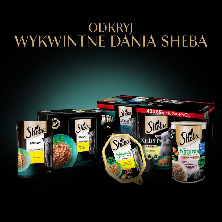 SHEBA Selection Select Slices Poultry Flavours - wet cat food - 40 x 85g