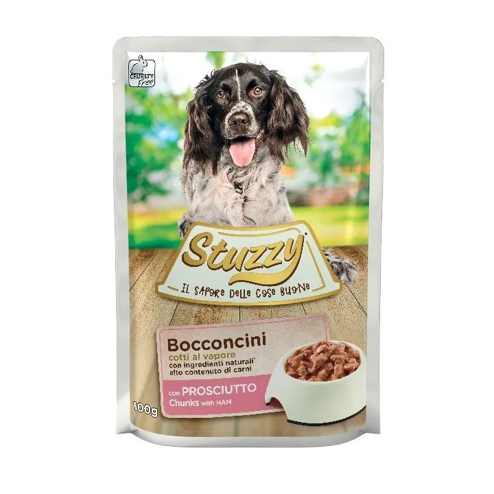 STUZZY Chunks with ham - wet dog food - 100 g