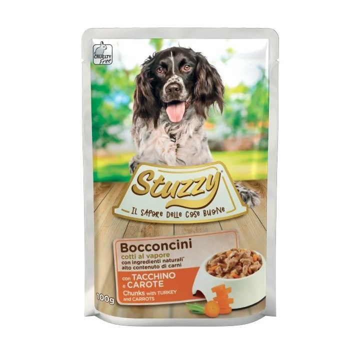 STUZZY Chunks with turkey and carrots - wet dog food - 100 g