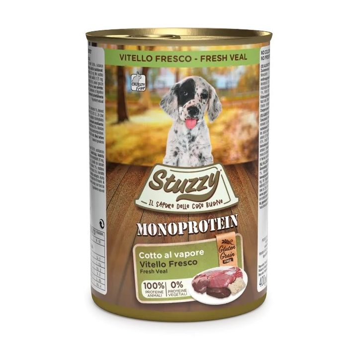 STUZZY Monoprotein Puppy Veal - wet food for puppies - 400g