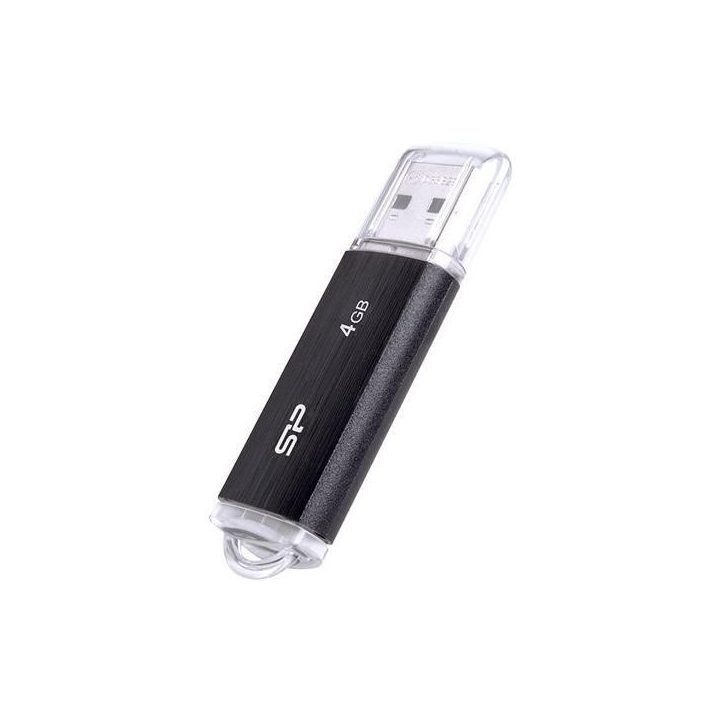 SILICON POWER Ultima U02 Pendrive USB flash drive 4 GB USB 2.0 (SP004GBUF2U02V1K) Black