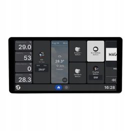 Shelly Display X2i 6.95 Wi-Fi Bluetooth Smart Home Control Panel Black