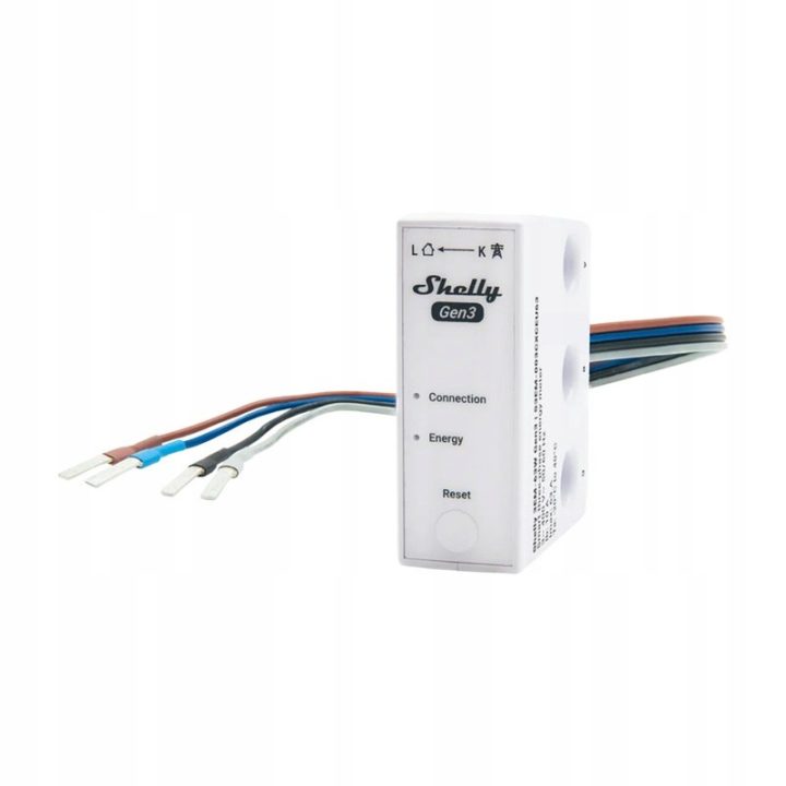 SHELLY WiFi 3EM-63W Gen3 1/3-Channel Power and Energy Meter White