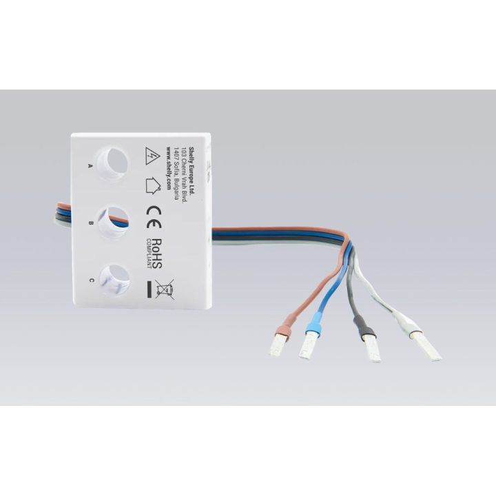 SHELLY WiFi 3EM-63W Gen3 1/3-Channel Power and Energy Meter White