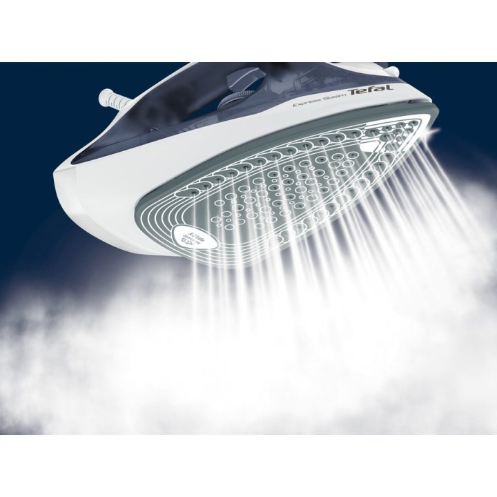 Tefal Express Steam FV2837 Dry & Steam iron Cerilium soleplate 2400 W Blue Grey White