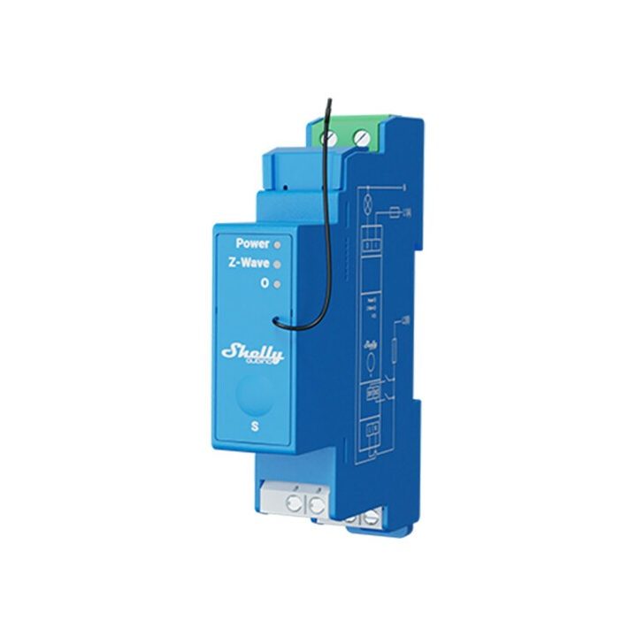 Shelly Qubino Wave Pro 1 electrical relay Blue