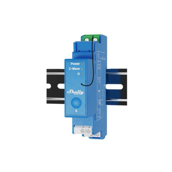 Shelly Qubino Wave Pro 1 electrical relay Blue