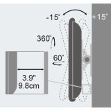 Techly 13-30 Wall Bracket for LED LCD TV Full Motion ICA-LCD 201BK