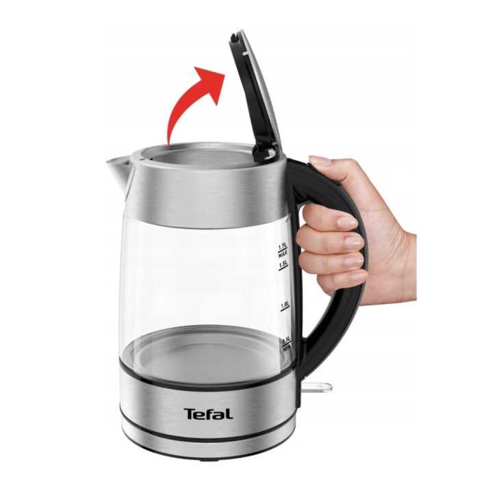 Tefal KI772D electric kettle 1.7 L 2400 W Stainless steel Transparent