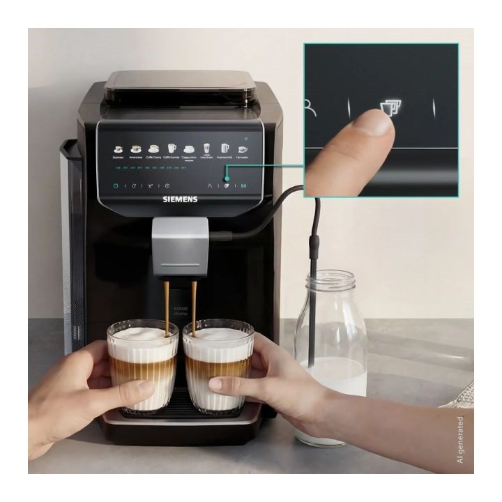 Siemens EQ500 iAroma TP553E07 15 bar espresso machine | Piano black