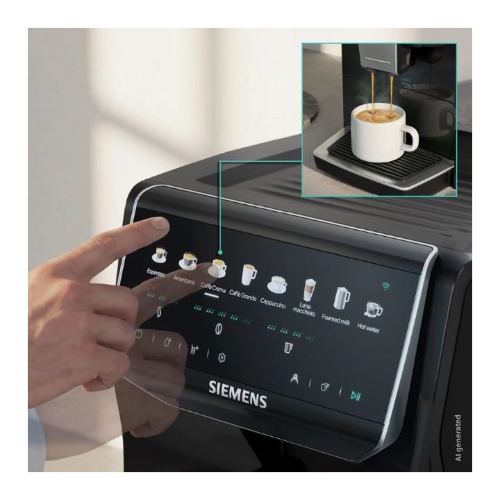 Siemens EQ500 iAroma TP553E07 15 bar espresso machine | Piano black
