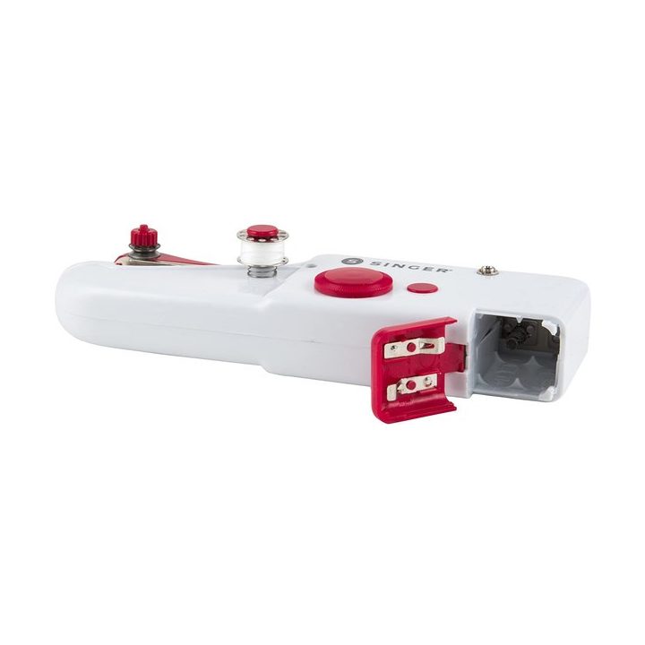 SINGER Stitch Sew Quick Mini mechanical sewing machine AA Battery White