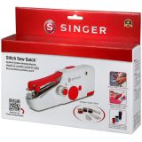 SINGER Stitch Sew Quick Mini mechanical sewing machine AA Battery White