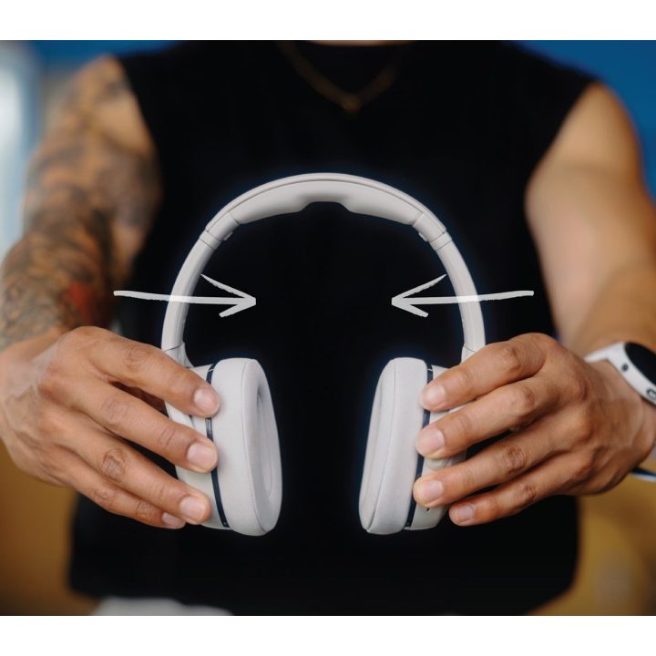 Skullcandy Crusher 540 Active Over-Ear Headphones Grey Concrete