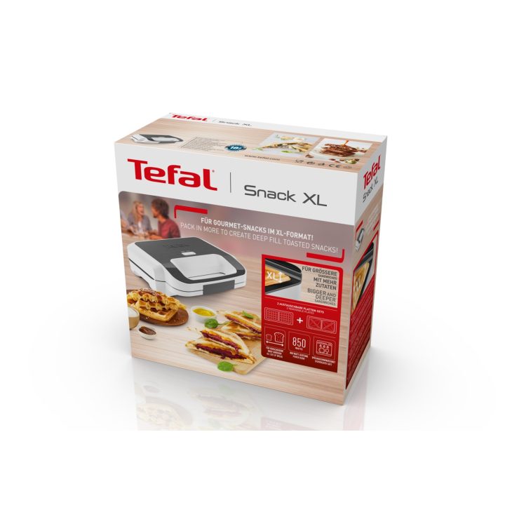 Tefal Snack XL SW7011 sandwich maker 850 W White Stainless steel