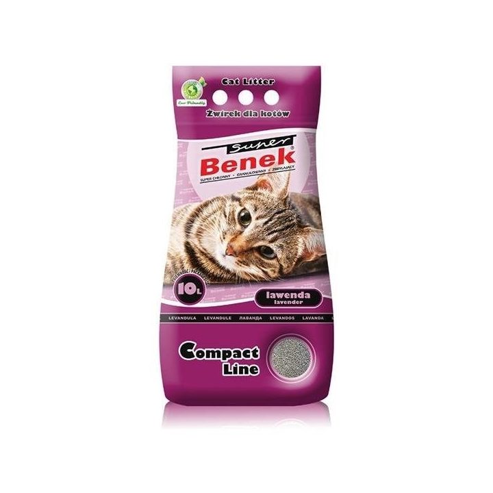 Certech Super Benek Compact Lavender - Cat Litter Clumping 10 l