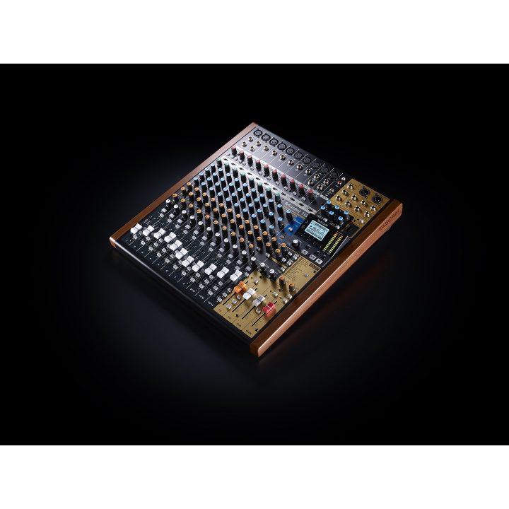 Tascam MODEL 16 audio mixer 16 channels 20 - 30000 Hz Black Gold Wood