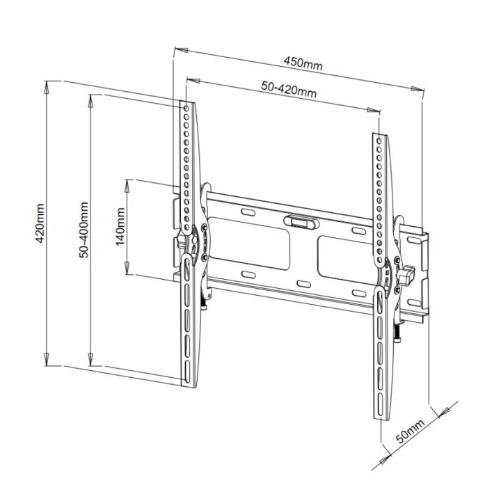 Techly 23-55 Wall Bracket for LED LCD TV Tilting ICA-PLB 131M