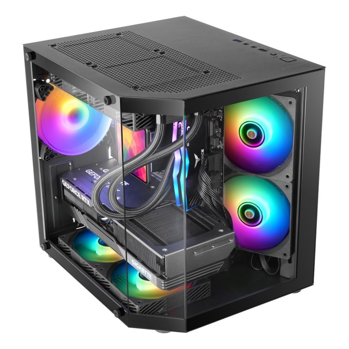 Mars Gaming MC-3TLITE Mini Tower Black