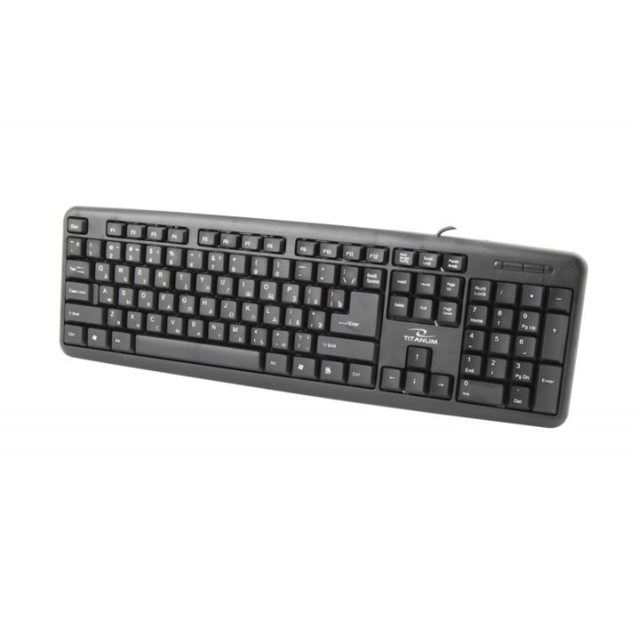 Esperanza TKR101 keyboard Office USB QWERTY English Russian Black